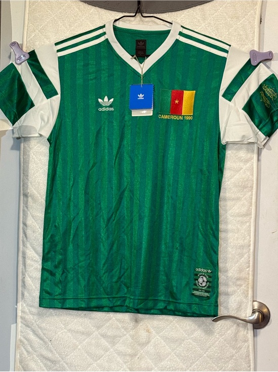 adidas Other - World Cup Greatest Moments adidas Green and White Cameroon 1990 Football Jersey